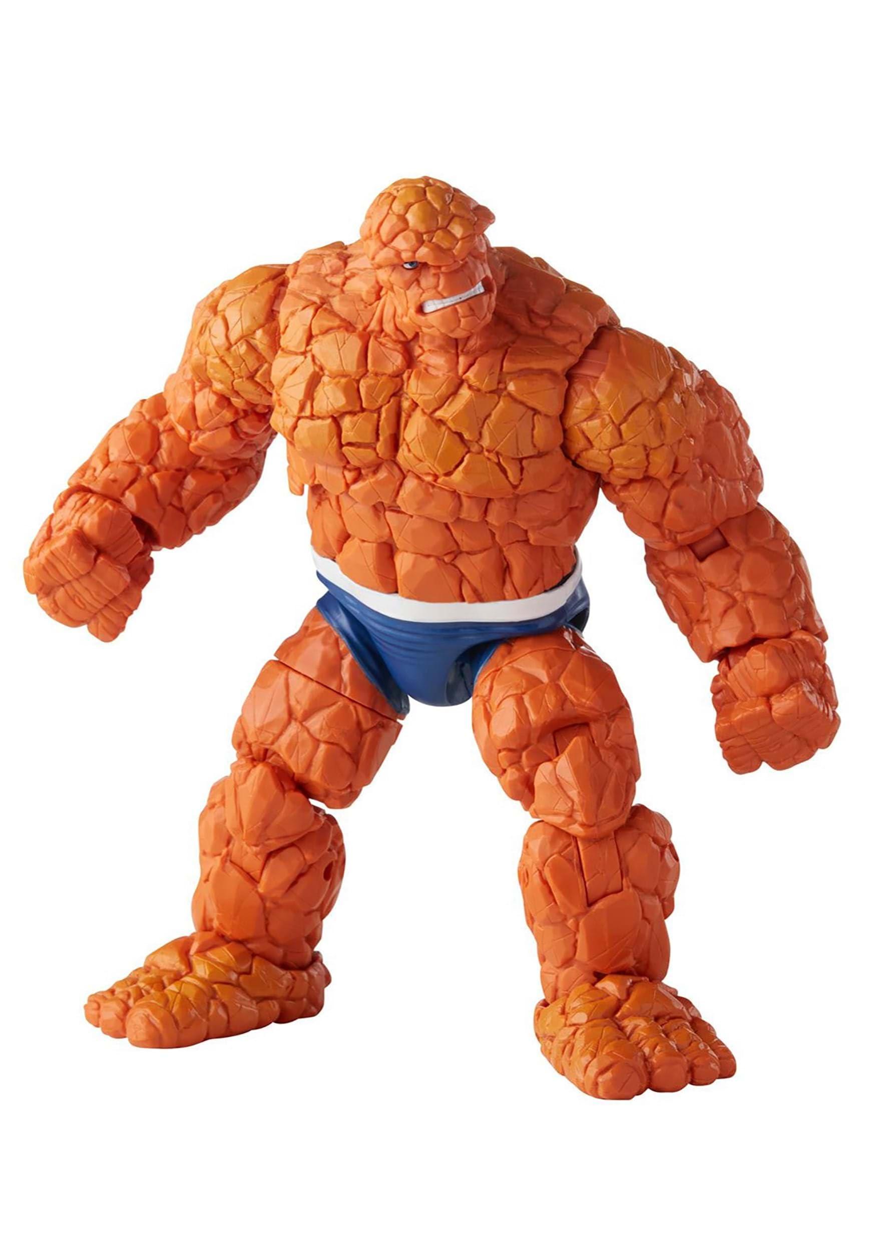 Marvel Marvel Hasbro Legends Series Retro Fantastic Four Thing 6-inch Action Figure Toy, Includes 3 Accessory
