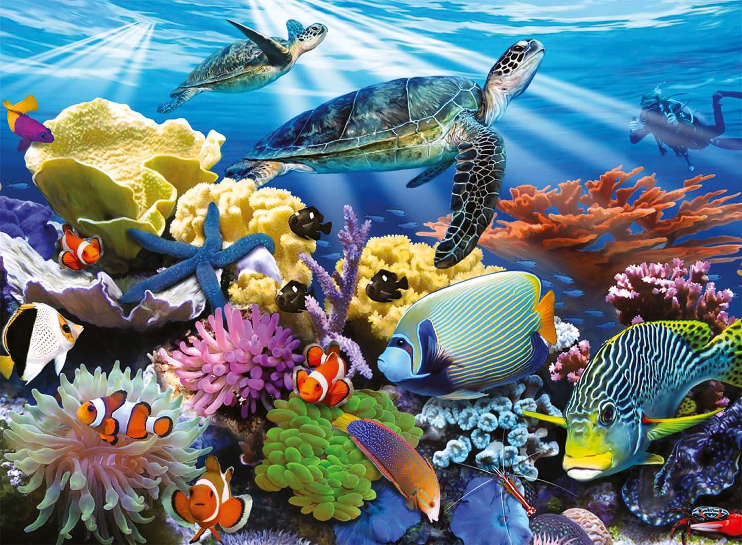 Ravensburger Ravensburger Ocean Turtles - 200 Piece Jigsaw Puzzle for Kids | Unique, Perfectly Fitting Pieces | Enhances Creativity and Concentration | Ideal Gift for Holidays and Birthdays