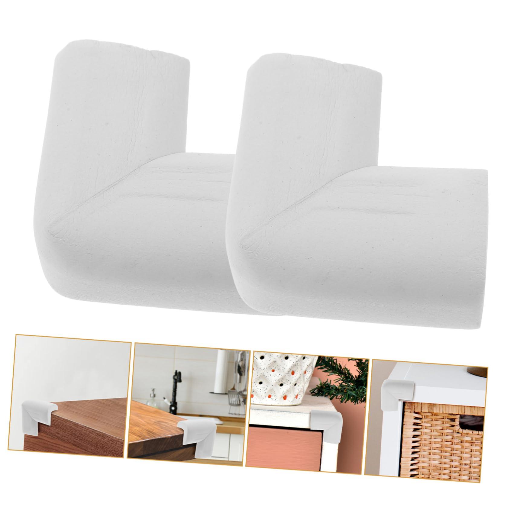 NAMOARLY NAMOARLY Furniture Corner Bumpers 12pcs Coffee Table Corner Protectors Corner Guards Easy Install White