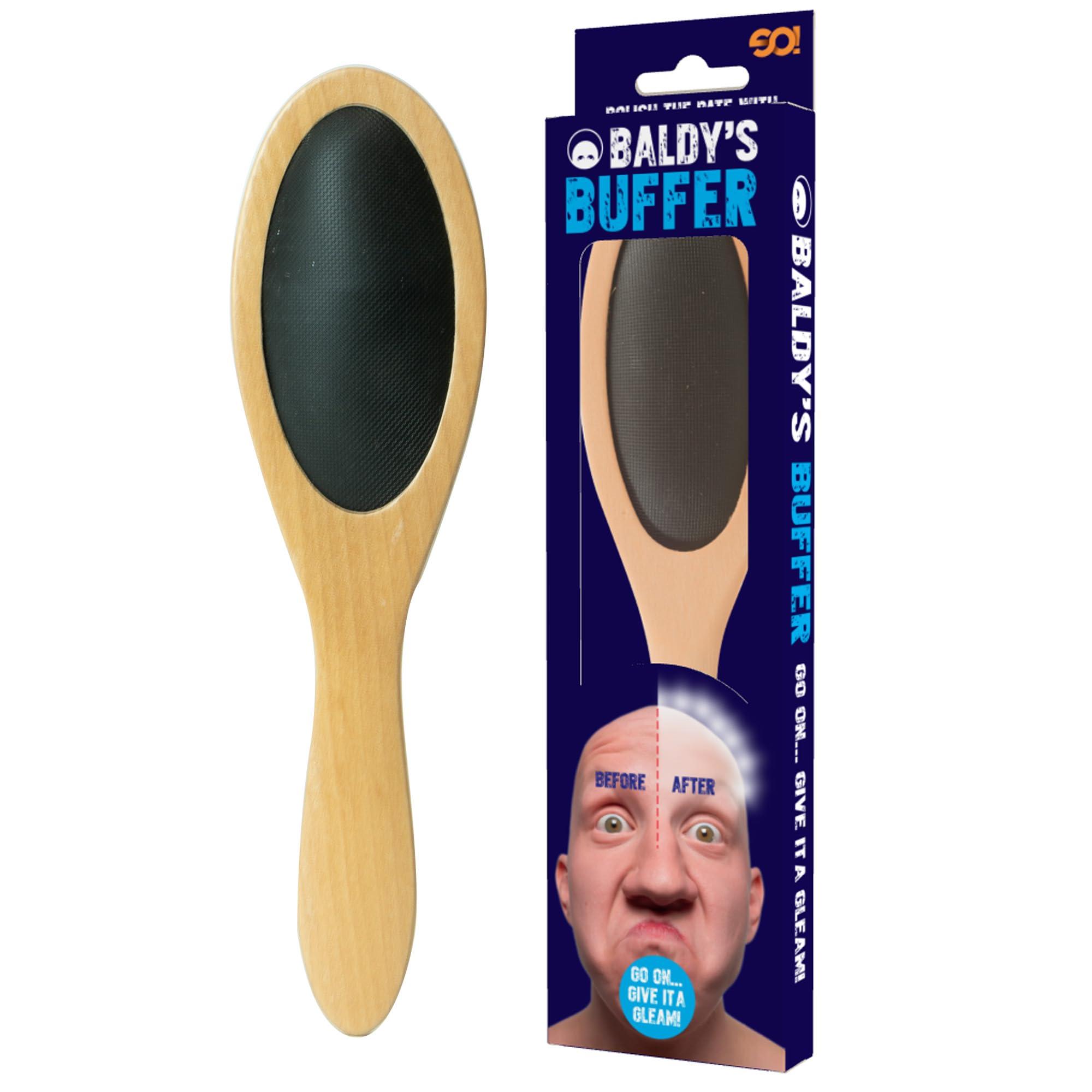Delta Writing Instruments Funtime Gifts Baldy\'s Buffer - The Ultimate Buffing Brush for The Follically Challenged