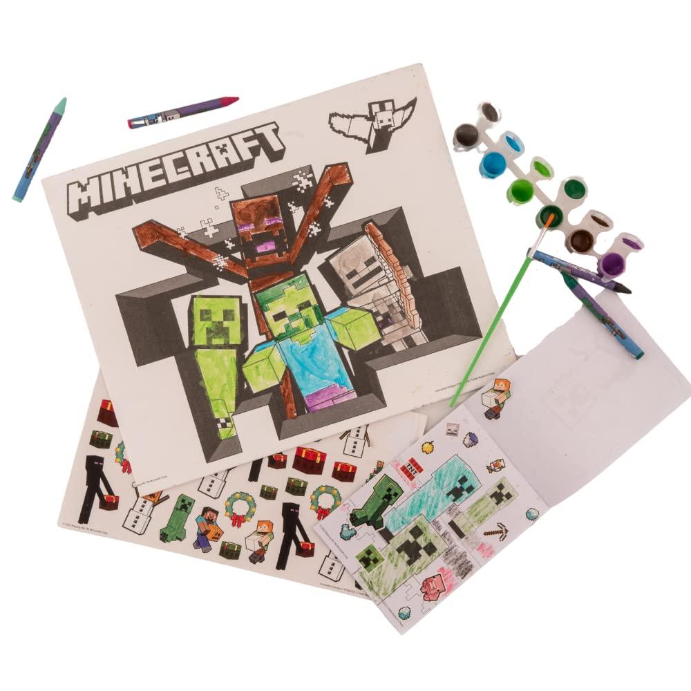 Innovative Designs Innovative Designs Minecraft Creative Coloring Canvas Painting and Activity Set for Kids, 1000+ pcs