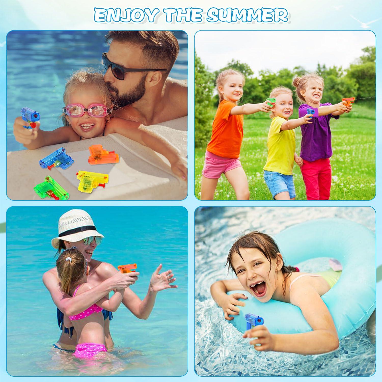 DIYASY DIYASY 32 Pack Mini Water Guns Bulk, Small Water Gun Squirt for Kids Pistol Soaker Beach Toys Swimming Pool Party Favors for Toddlers Ages 4-8 3-5