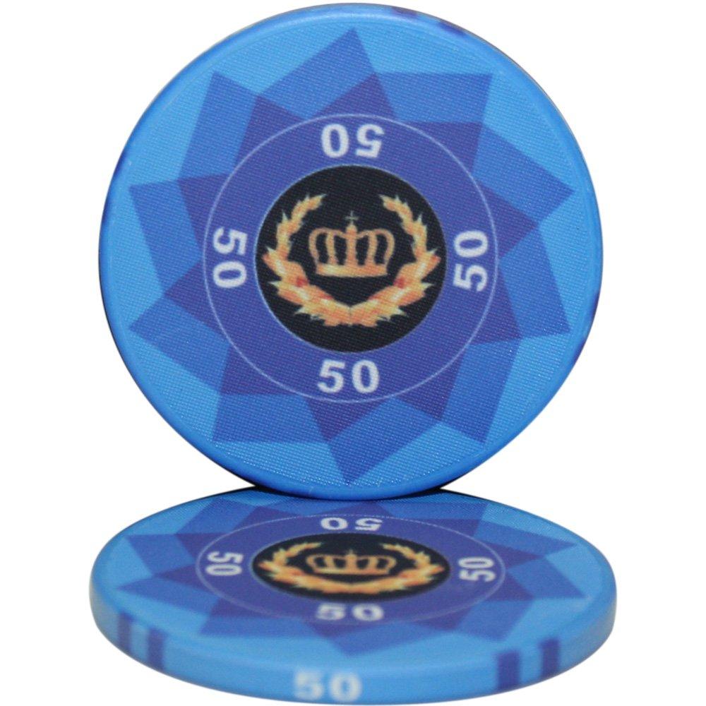 Mrc Poker Laurel Crown 10gm Ceramic Poker Chip Sample Set - 12 New Chips