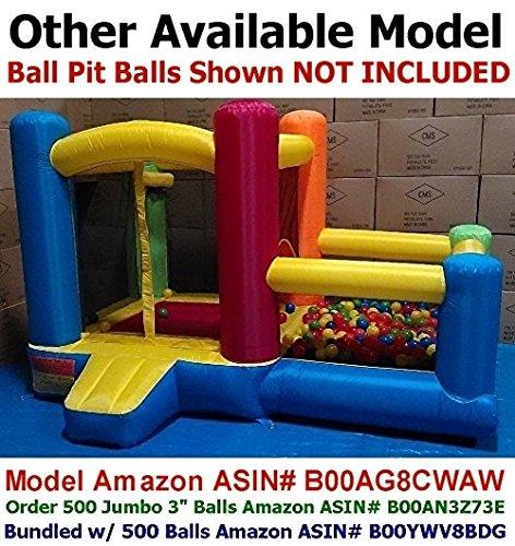My Balls by CMS My Balls Pack of 200 Jumbo 3" Crush-Resist Air-Filled Ball Pit Balls - 5 Bright Colors, Phthalate Free, BPA Free, PVC Free, Non-Toxic, Non-Recycled Plastic (Standard Home Grade, Pack of 200)