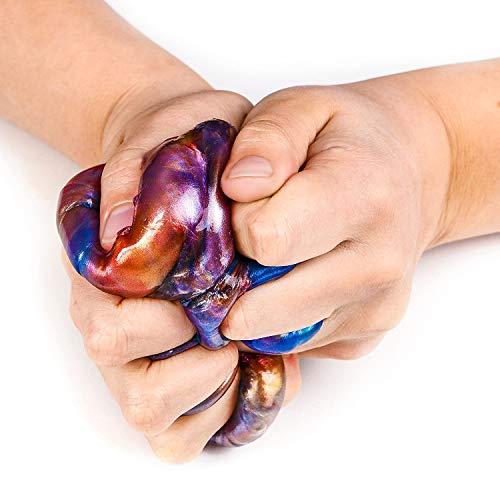Kicko Kicko Marbled Unicorn Color Slime - 24 Pack and Pack of 6 Colorful Galaxy Sludge - Gooey Fidget Set for Sensory and Tactile Stimulation, Stress Relief, Party Favor, Educational Game