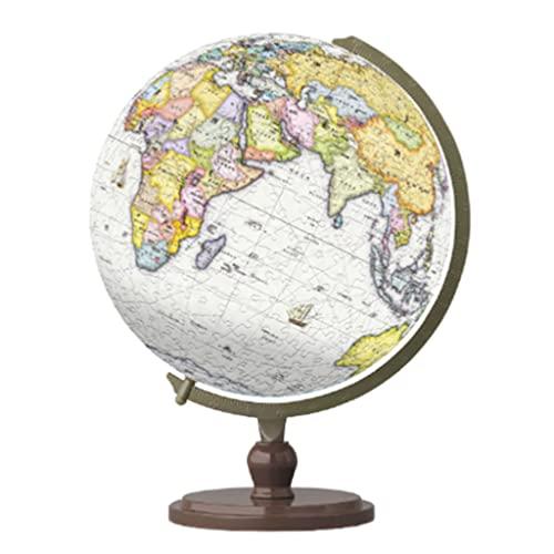 Generic Interactable Globe Puzzle 3D Jigsaw Puzzles 500 Pieces 3D Puzzles for Kids 3D Puzzle DIY Educational Learning Toys Bookshelf Insert Decor Innovative