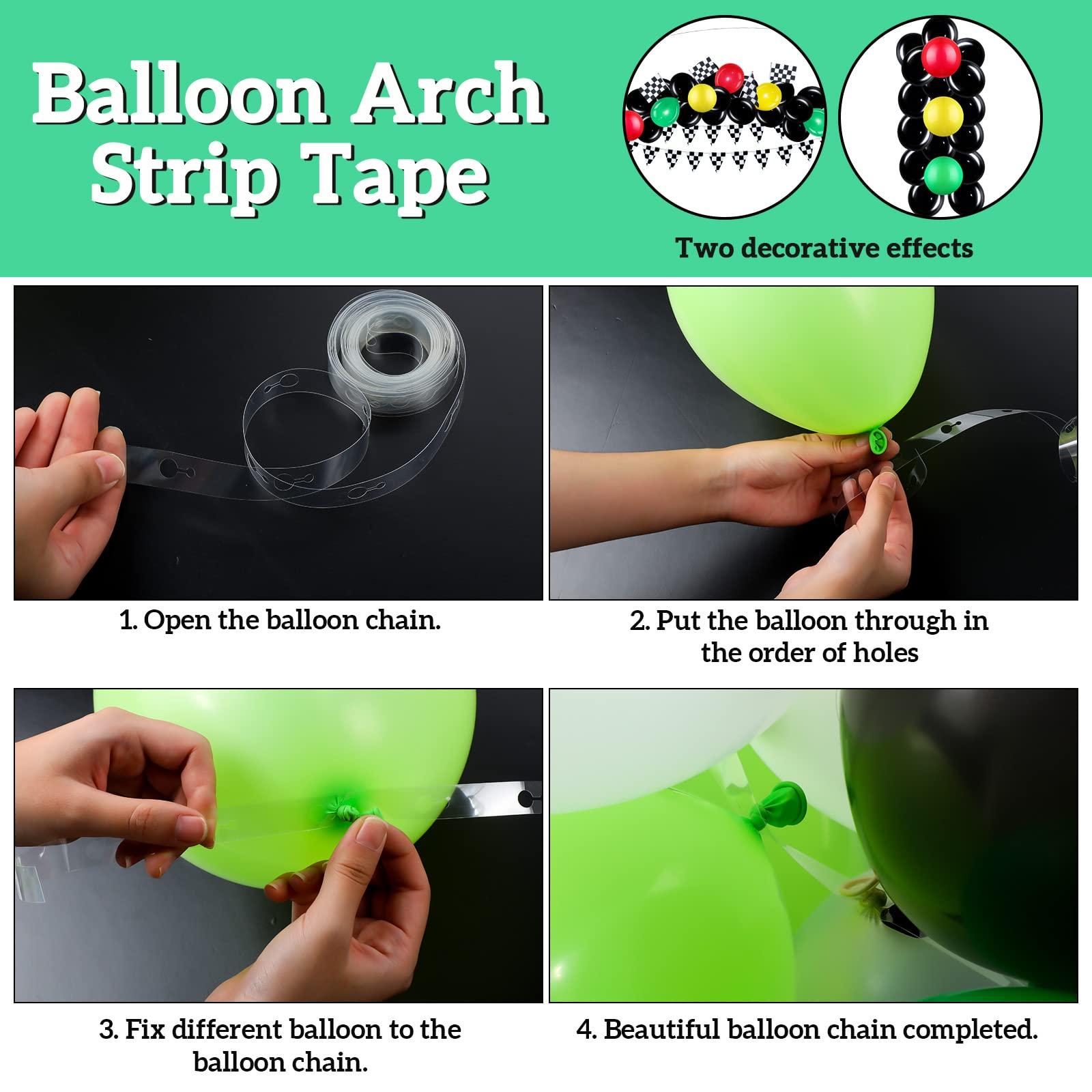 Woanger 78 Pcs Race Car Birthday Party Decor Include 46 Traffic Light Balloons, 12 Traffic Cones, 12 Checkered Flag, 2 Pennant Banner, 2 Tire Swimming Ring, 1 Track Running Mat, and 3 Assembly Accessories