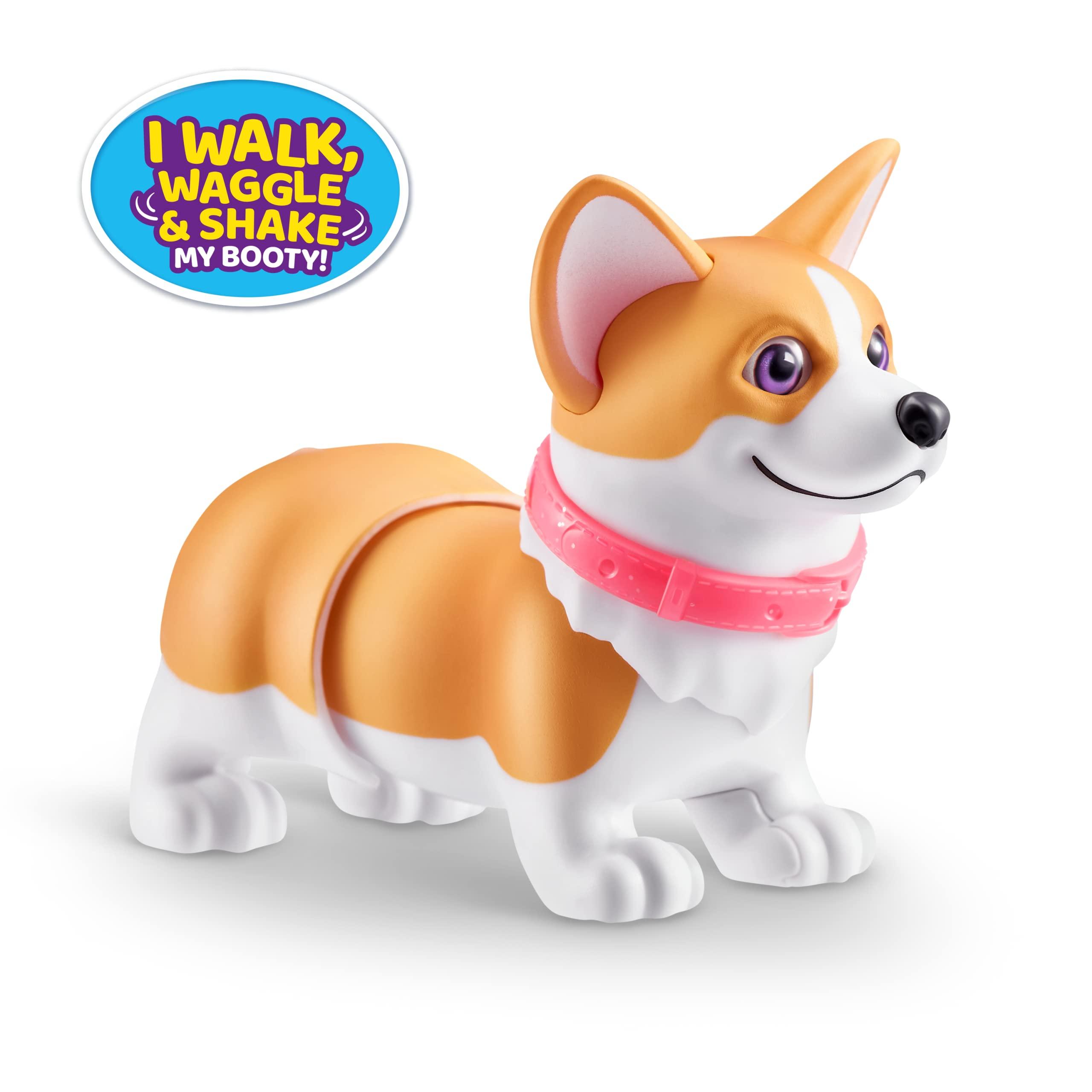 Pets Alive Pets Alive Booty Shakin\' Pups (Corgi & Pug) by ZURU, Interactive Mini Dog Toys That Walk, Waggle, and Booty Shake, Electronic Puppy Toy for Kids and Girls (2 Pack)