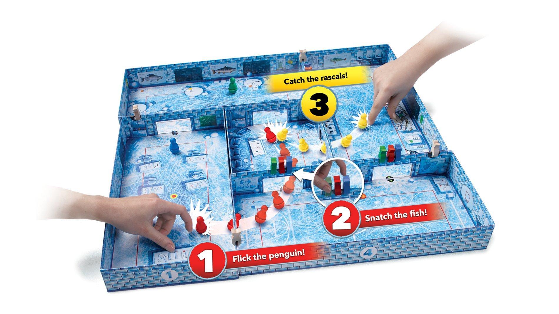 Brain Games Brain Games: ICECOOL, A Fast & Fun Penguin Flicking Strategy Board Game, A Family Fun Game Everyone is Sure to Enjoy, For Ages 6 and up