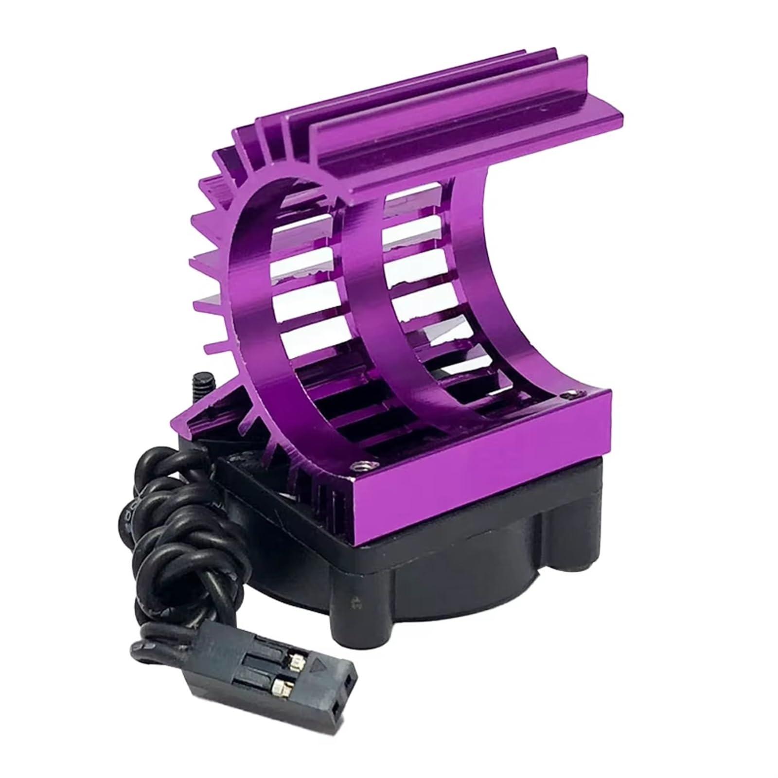 VBCERSDZ RC Accessory Compatible with Wltoys 124017 124016 144010 for Model Cars Parts RC Cars 380 390 2838 2845 2847 Brushless Motor RC Cooling Fan RC Motor Fan(Purple)