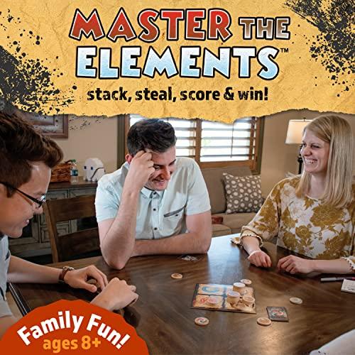Squirrel Products Master The Elements Novelty Board Game of Strategy and Chance - Perfect Family Friendly Game for Adults, Teens & Kids Ages 8 Years and Older, 2 to 6 Players Compete to Outwit Their Opponents