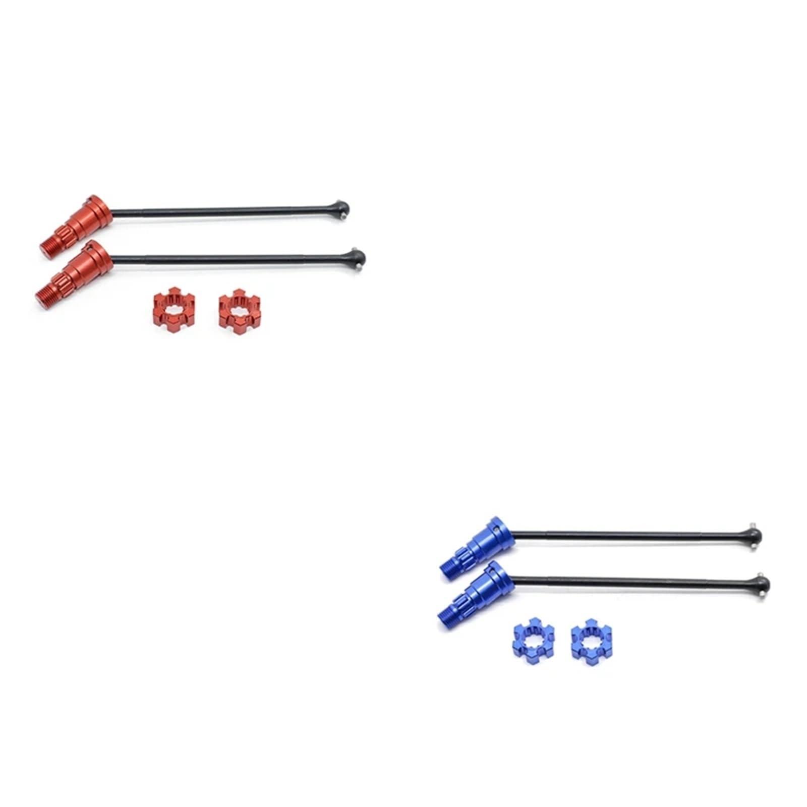 usmenghe 2Pcs Metal Front Rear Drive Shaft CVD for Tra-xxas for X-Maxx for XMA-XX 6S 8S 1/5 for Mon-Ster Truck RC Car Upgrade Parts