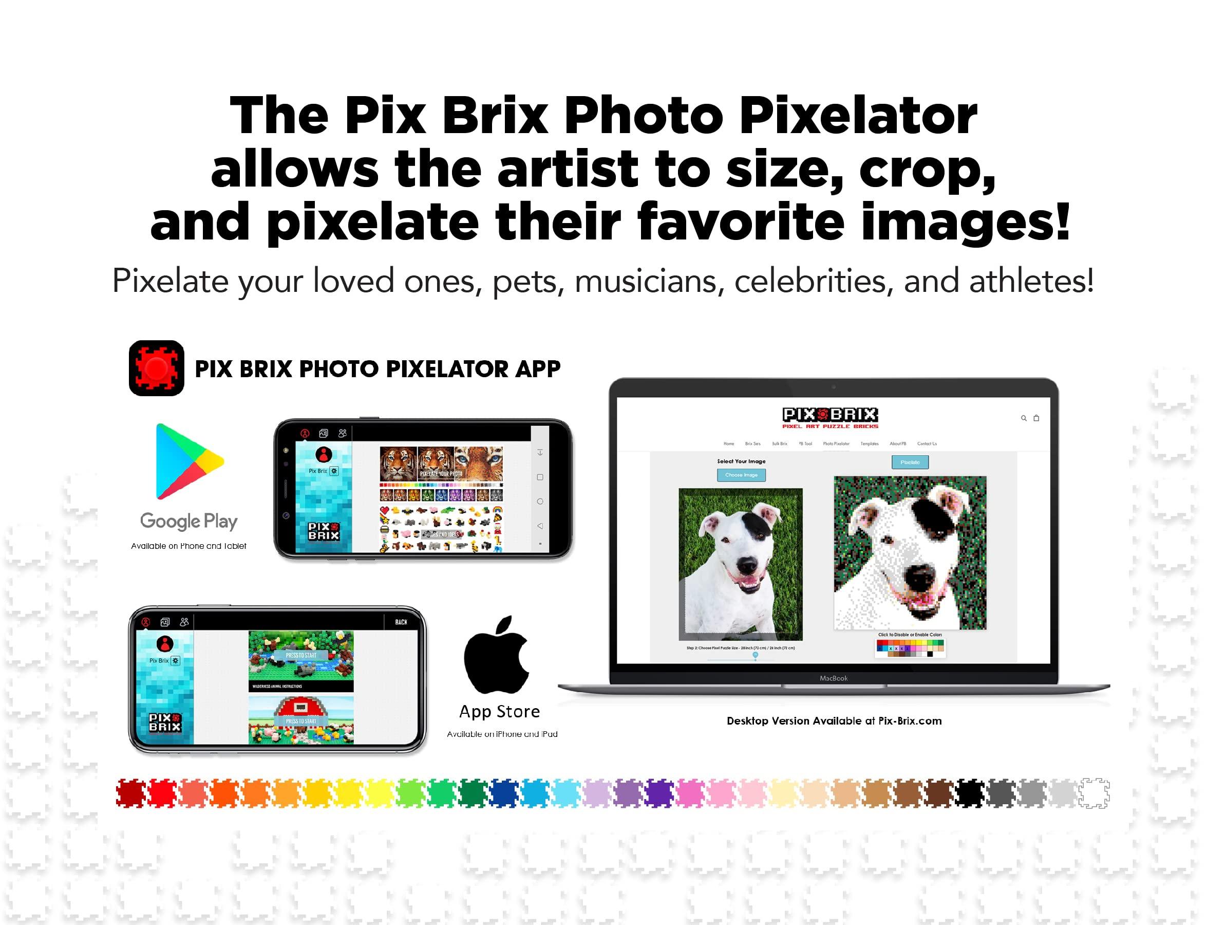 Pix Brix Pix Brix - Wild Kratts Pixel Art Kit - Kratt Brothers Figures, 329 Pieces - Patented Slide + Stack Pixel Puzzle Building Bricks, Create Martin & Chris Figures - Stem Toys, Ages 6 Plus