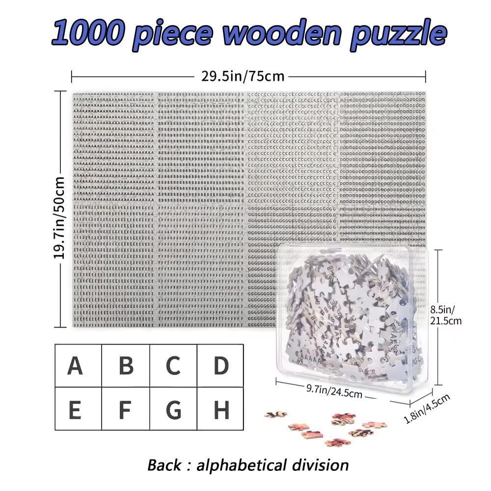 Seucaxlp UK Sheffield Jigsaw Puzzles 500 Pieces Wooden Puzzle for Adults