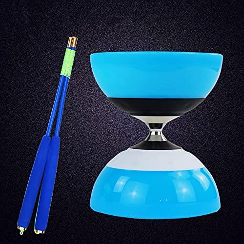 Dawson Dawson 126mm*150mm New Chinese YOYO Actived Triple Bearing Diabolo *Free Sticks and String* Professional - Blue