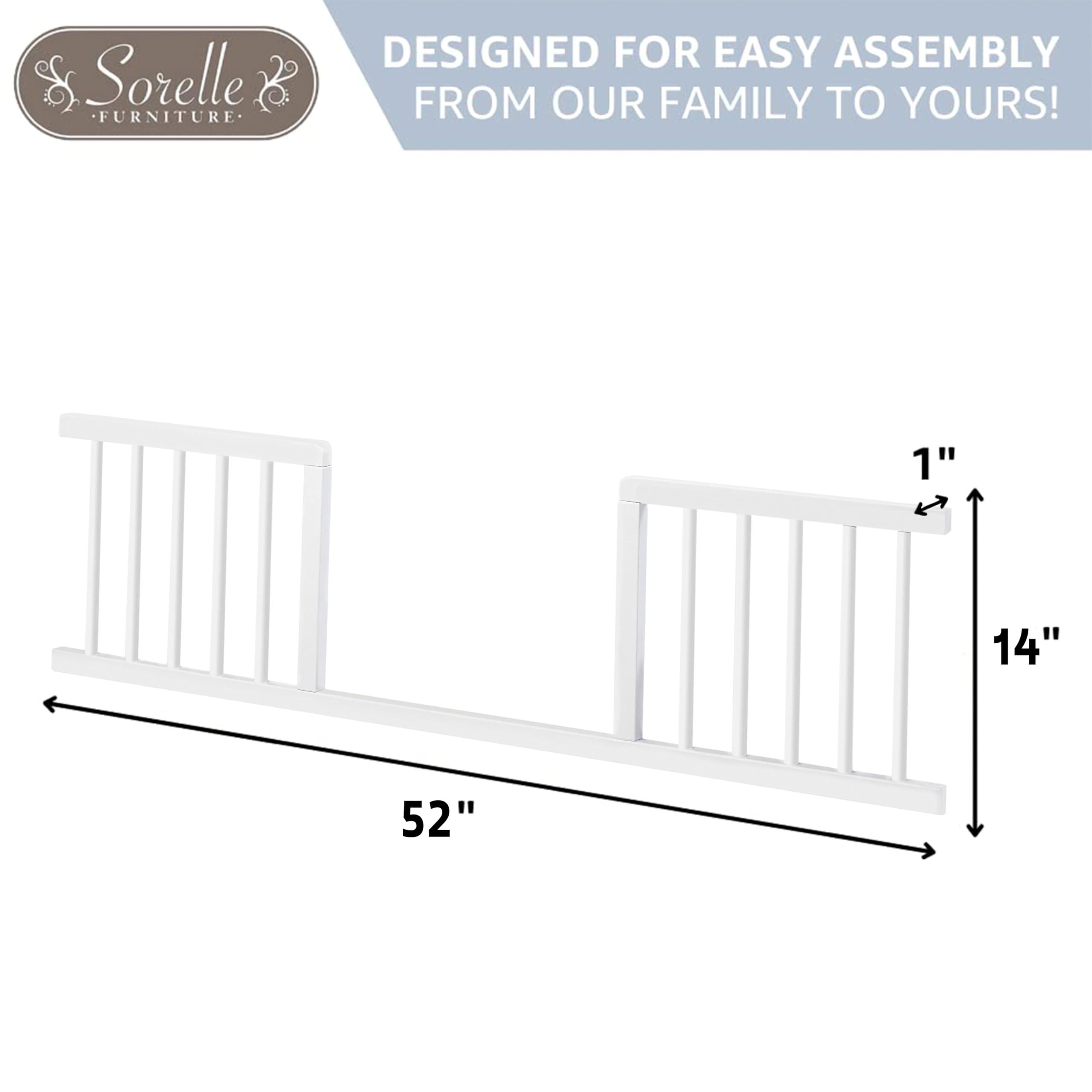 Sorelle Funiture Sorelle Furniture Toddler Rails, Sorelle Wood Bed Rail & Crib Conversion Kit, Converts Sorelle Furniture Happy and Adrian Crib to Toddler Bed, #154