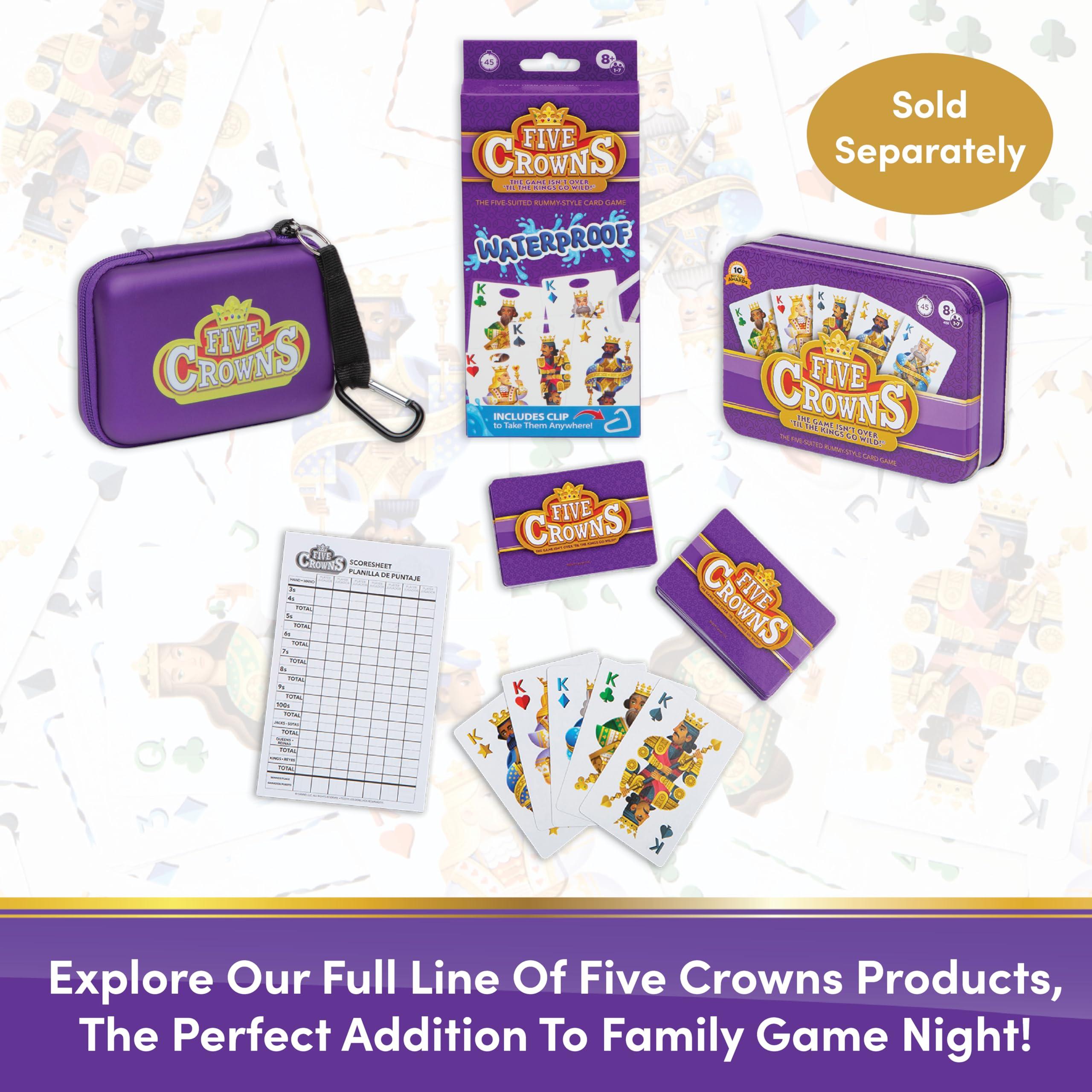 PlayMonster PlayMonster Five Crowns The Game Isn\'t Over Until the Kings Go Wild! 5 Suited Rummy-Style Card Game For Ages 8+