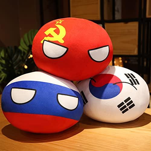 Polandball Japan countryball Plush CountryBall Plush Toys Polandball Countries National Ball Mini Plushies Throw Pillow ( Color : Japan2 , Size : 10cm )