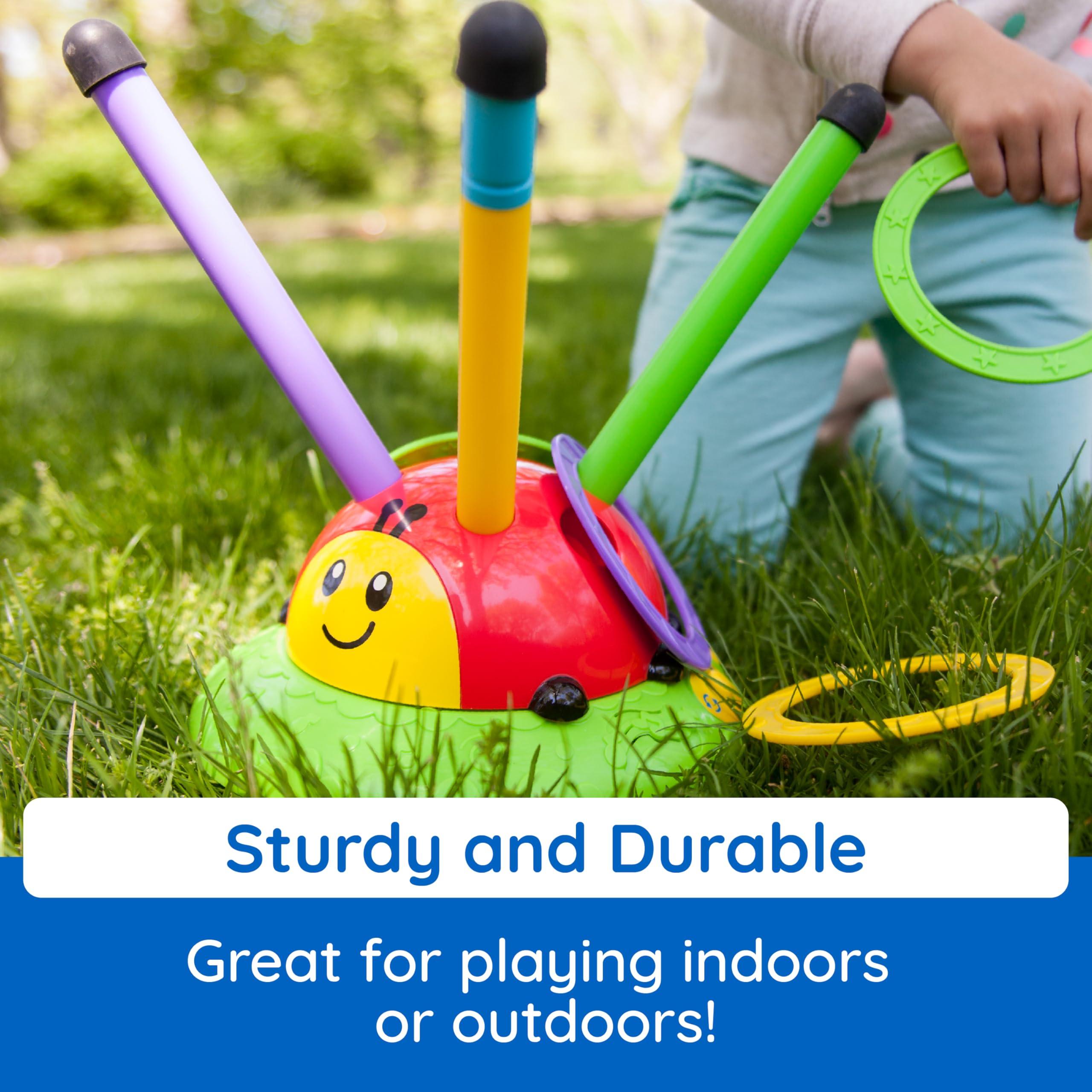 Fat Brain Toys Fat Brain Toys 2-in-1 Musical Jump \'n Toss - Active Indoor/Outdoor Game, Ages 4+