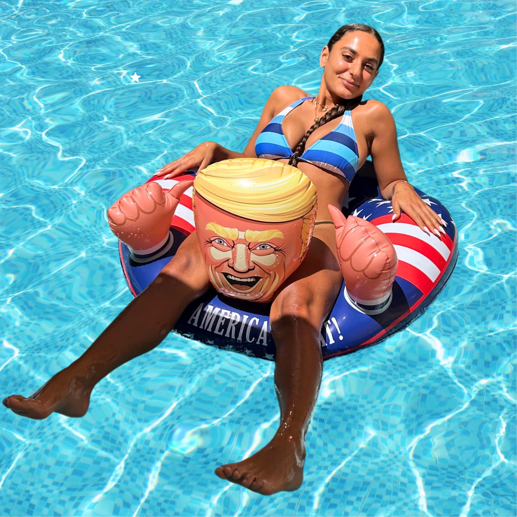 NINOSTAR NINOSTAR Inflatable Pool Float American Pool Float for Summer Pool Party