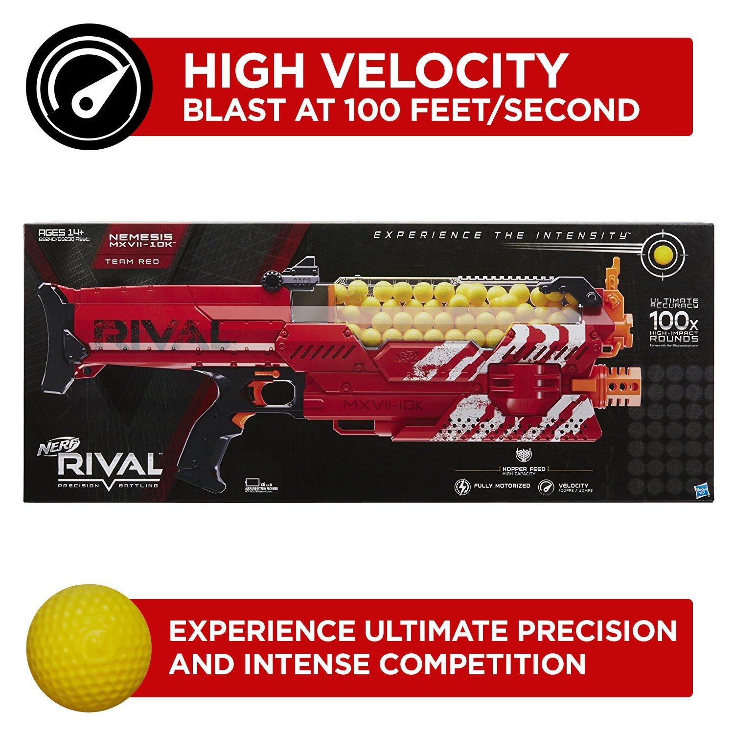 NERF Nerf Rival Nemesis MXVII-10K, Red (Amazon Exclusive)