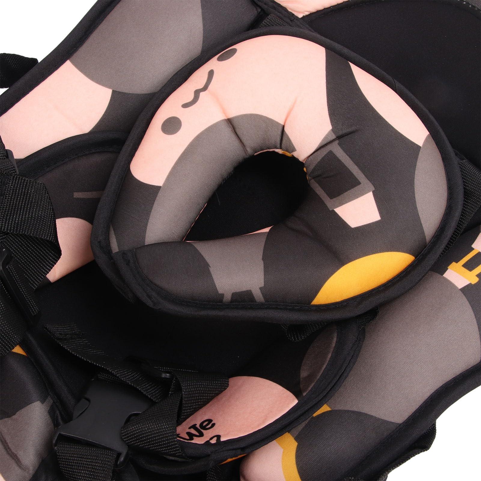 Fockety Infant Car Seat Insert, Baby Car Seat Cushion with Soft Head Neck Support, Adjustable Fixing Stroller Cushion, Toddler Car Seat Insert for Carseats, Strollers, Swings (1)