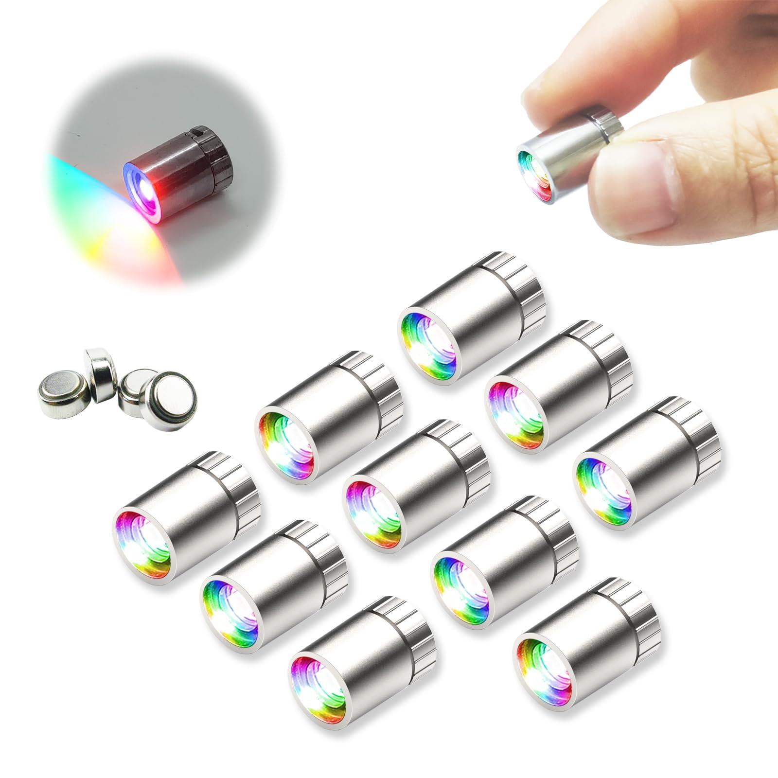 SUZEYAR SUZEYAR 10 pcs Miniature Led Lights,Tiny Lights for Hand Craft/DIY,Miniature Lights Battery Powered, Dollhouse Light,Miniature Lights for Toy Brick Building Blocks- 10 Pack (Multi-Color Changing)
