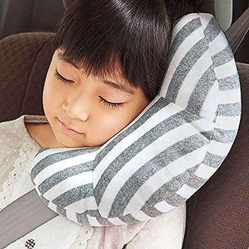 HKSICHENGKEJI HKSICHENGKEJI Kids Car Seat Travel Pillow Seatbelt Neck Support Cushion Pad Comfort Seat Shoulder Pad Boys Girls Head Neck Support Universal Travel Pillow for Airplane Train