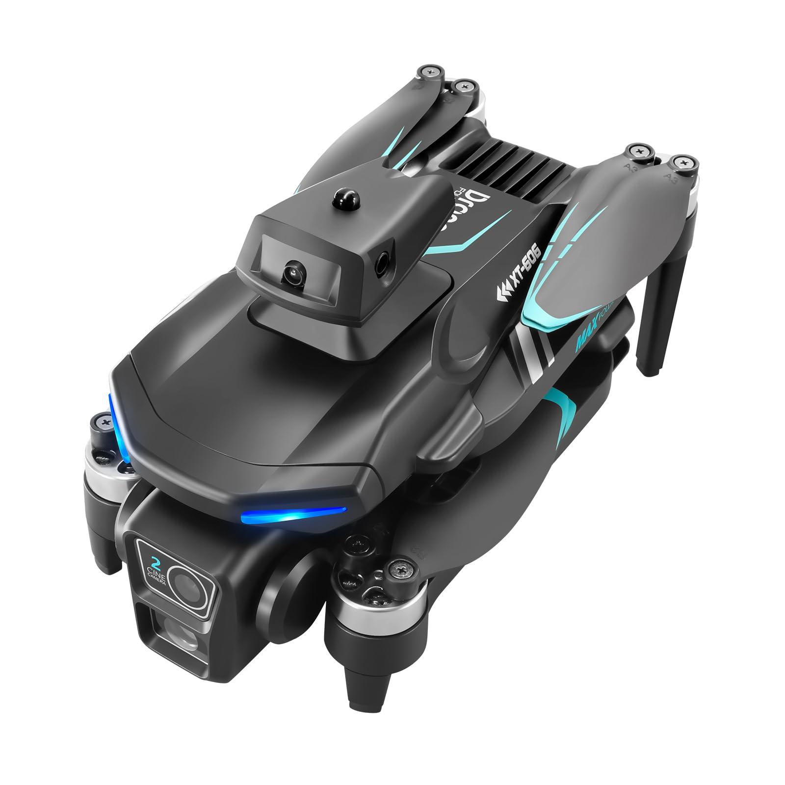 VIRC XT606 RC Mini Drone GPS Combo 2 Batteries 4K dual HD 3 camera FPV Brushless Avoidance Quadcopter Dron XT606 Drone