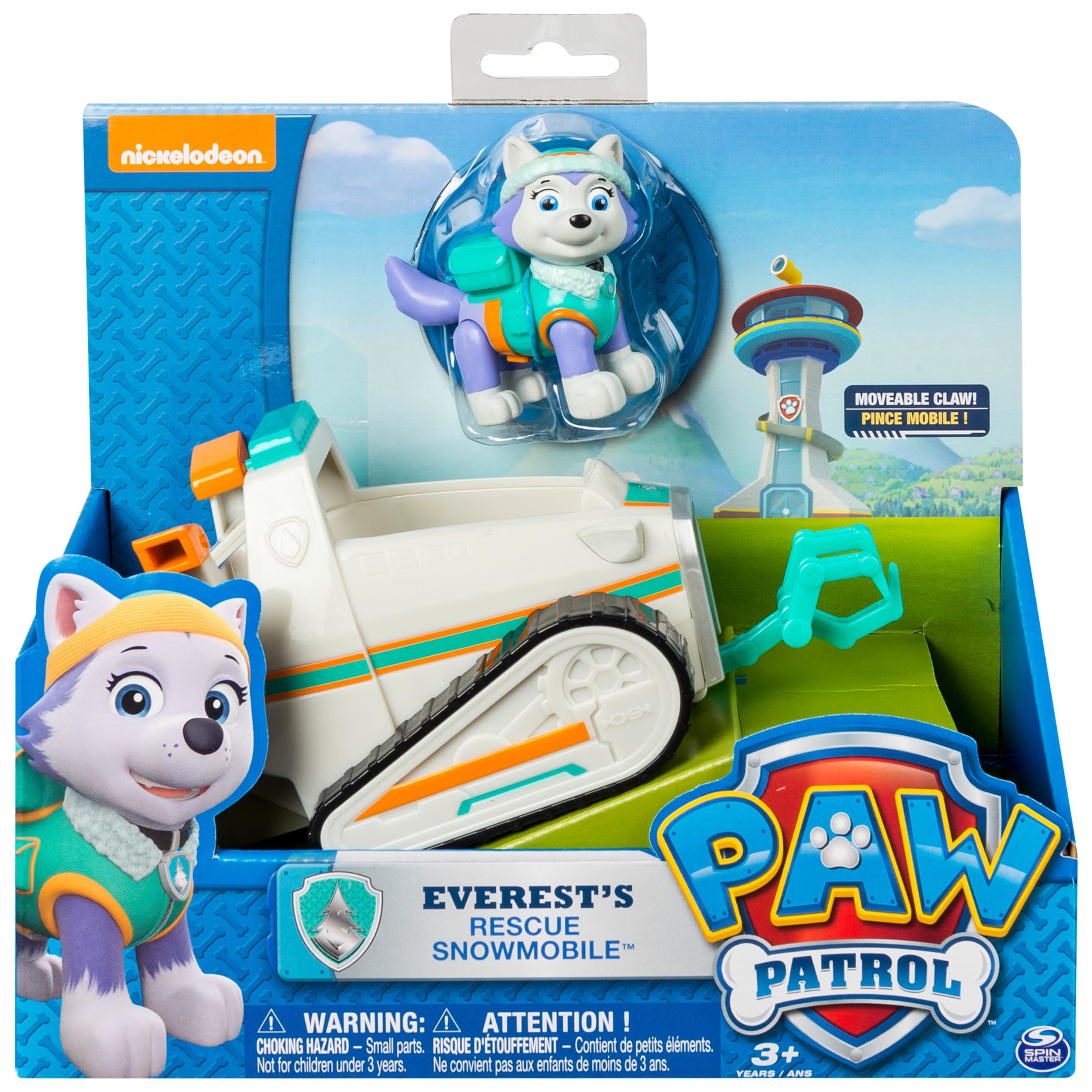 Paw Patrol Paw Patrol Everest's Rescue Snowmobile, Vehicle & Figure