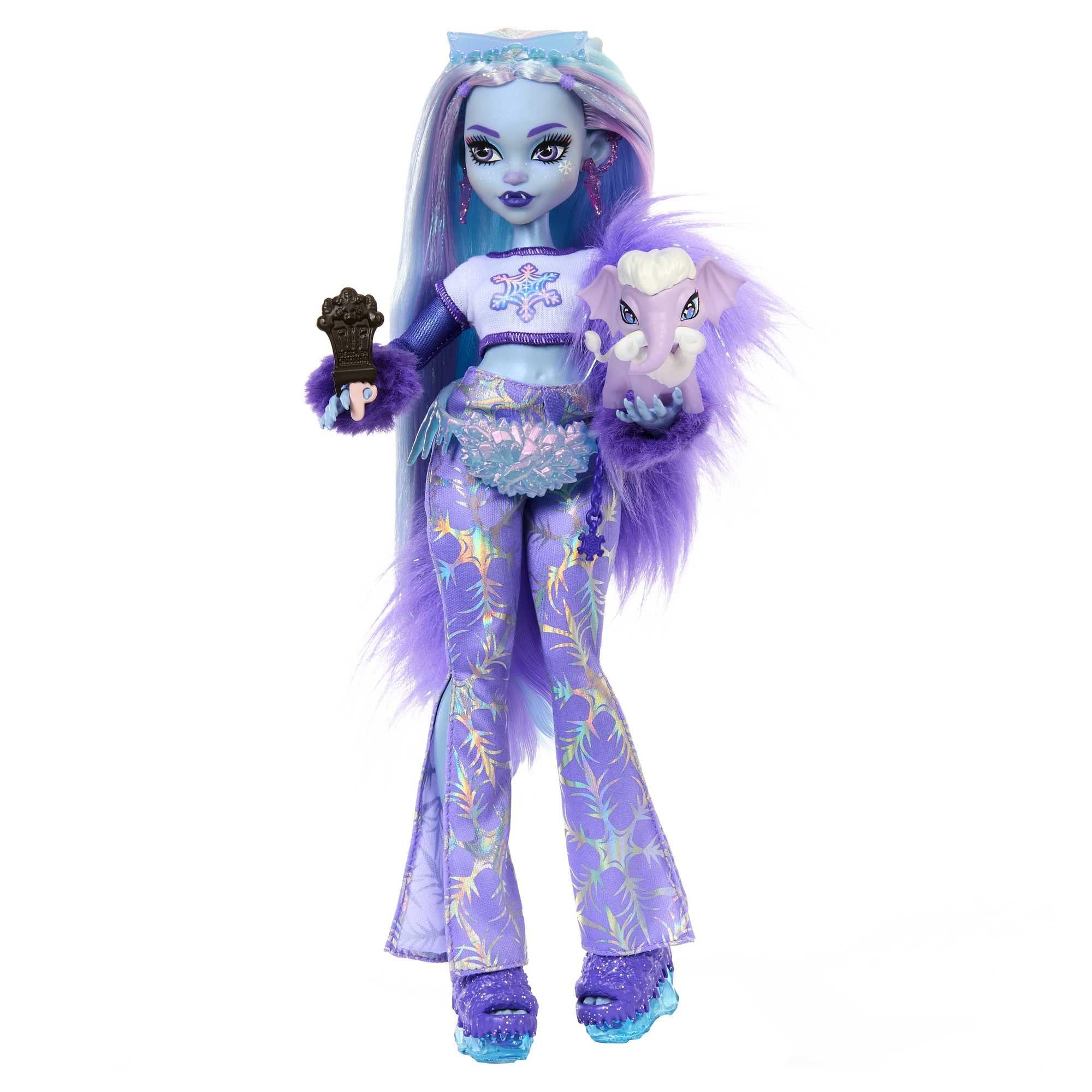 Monster High Monster High Doll, Abbey Bominable Yeti with Pet Mammoth Tundra & Accessories Including Furry Scarf & Snowflake Backpack