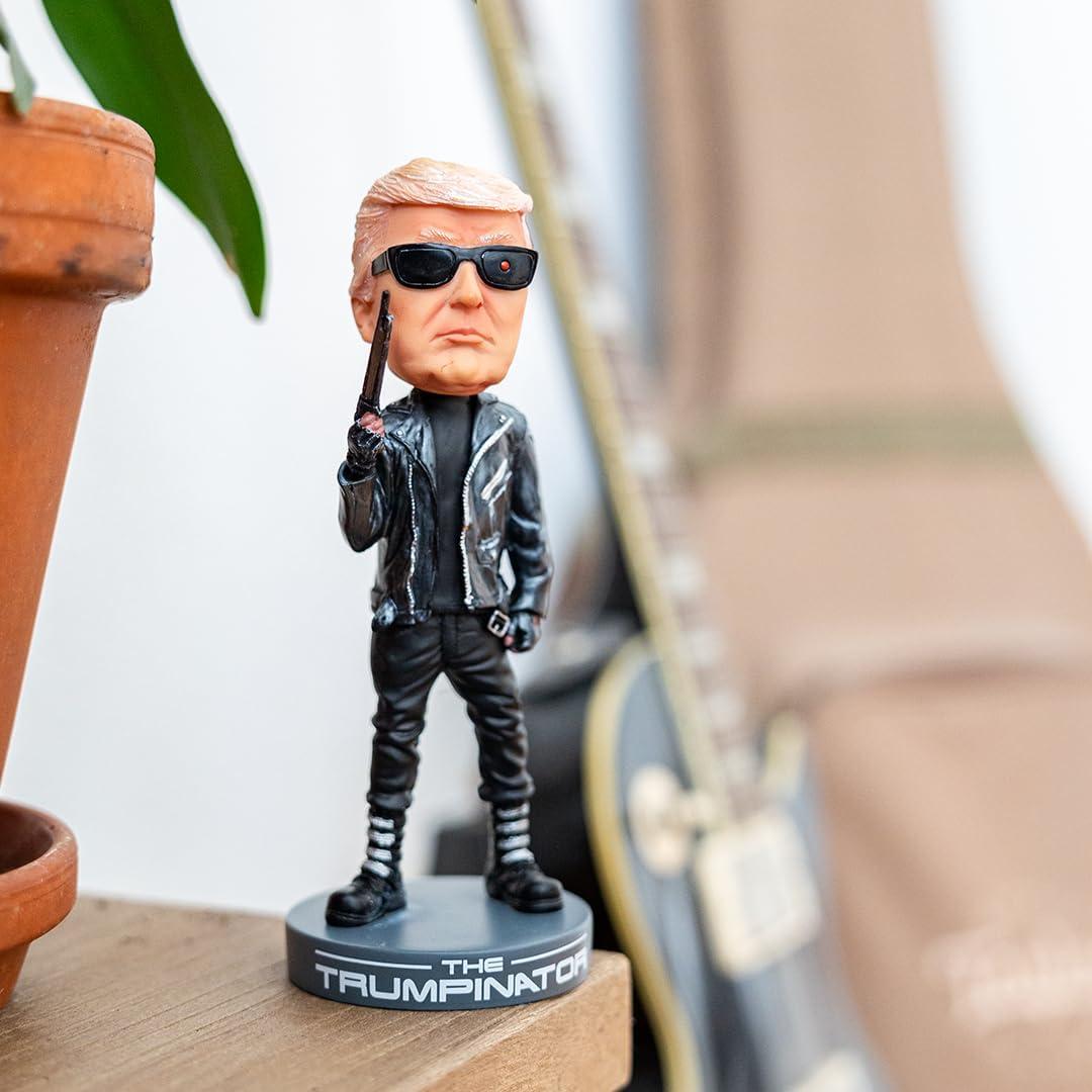 Proud Patriots Donald Trump Collectibles - Proud Patriots The Trumpinator: Donald Trump 2024 Bobblehead for Trump Supporters and Patriotic Americans | The #1 Trump Gifts