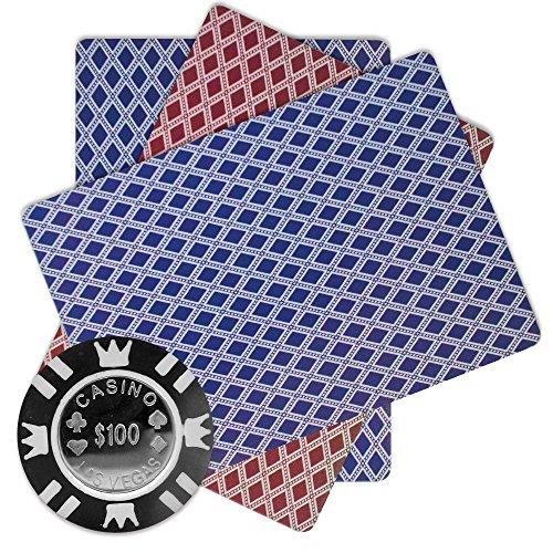 Brybelly Brybelly Coin Inlay Poker Chip 15-Gram Heavyweight Clay Composite – Pack of 50 ($100 Black)