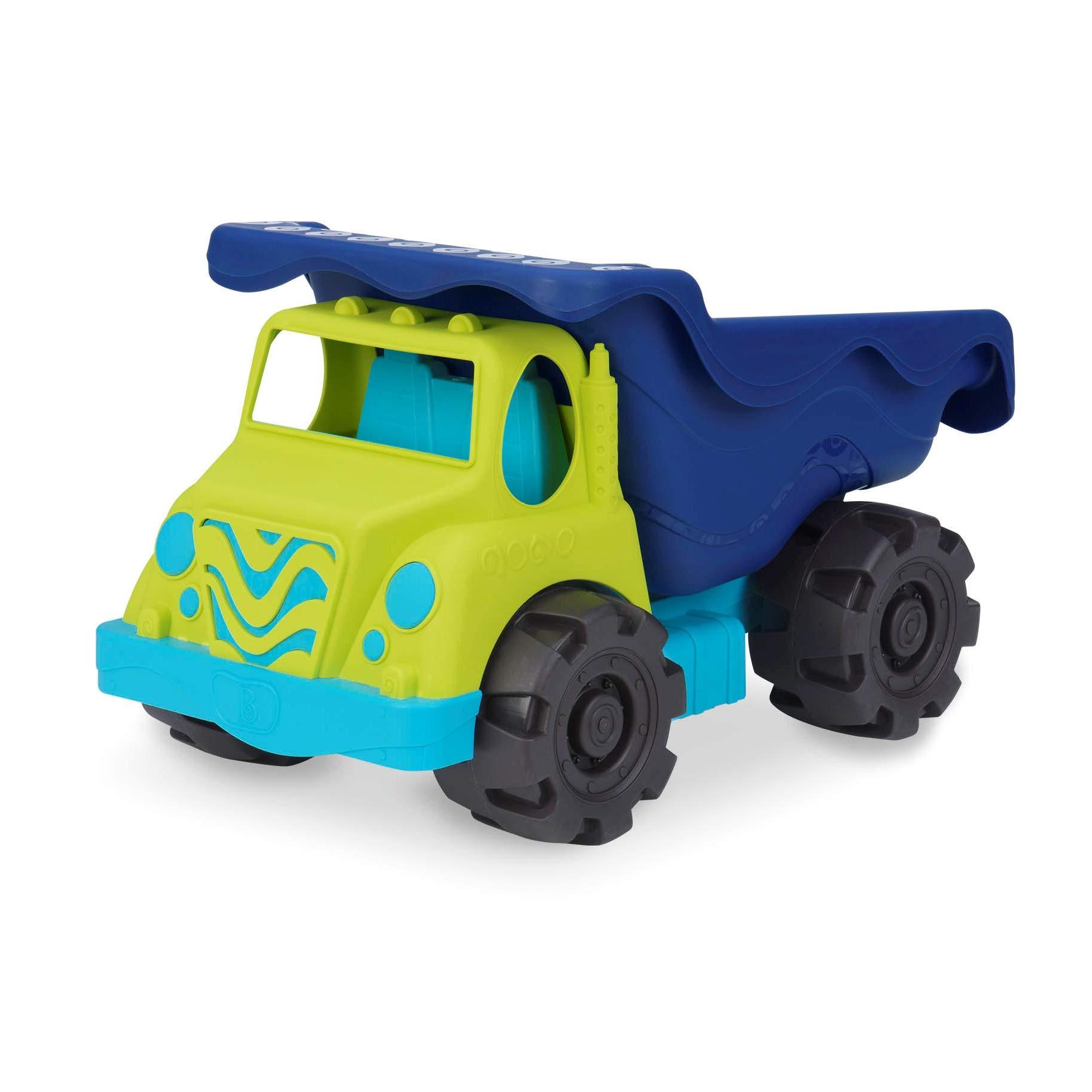 Branford LTD B. toys- Colossal Cruiser 20\" Sand Truck- Water & Sand Playset - Beach Dump Truck for kids- 18 months +