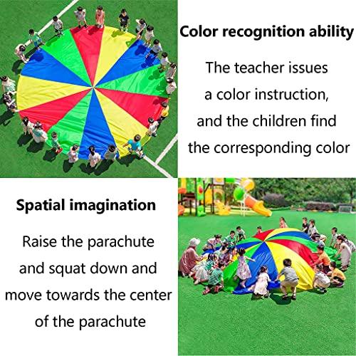 UUNVTOSU UUNVTOSU Play Parachute Nursery Sensory Game, Nursery Physical Training Resistance Play Parachute Games, Play Parachute for 3-6 Years Old Parachute Parachute(4m/13.1ft)