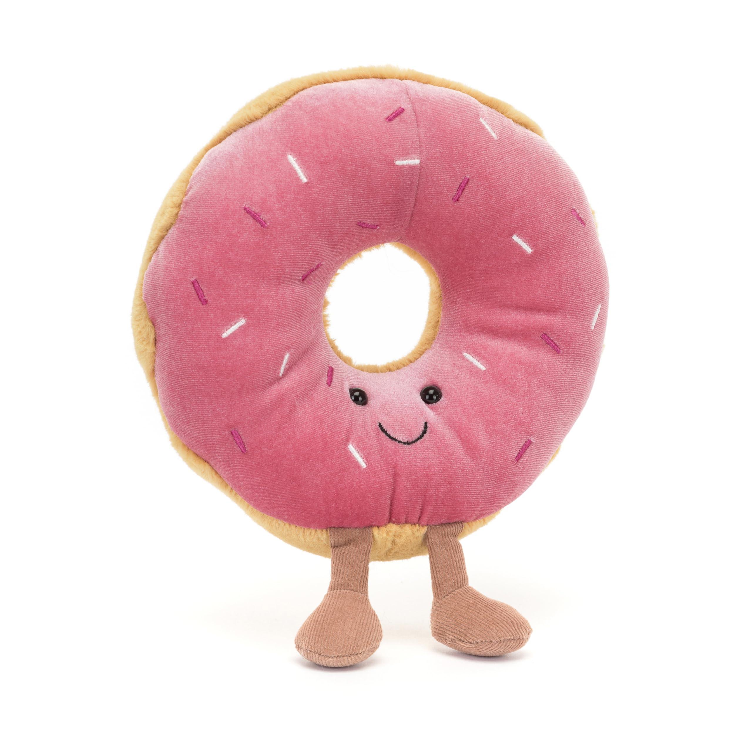 Jellycat Jellycat Amuseables Doughnut Stuffed Toy, 7 inches | Pastry Plush | Fun Gift Idea