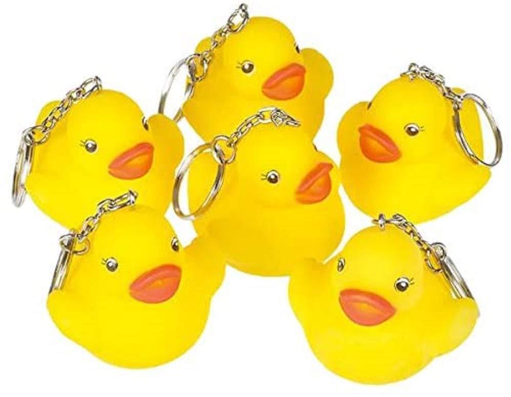 Rhode Island Novelty Rubber Duck Key Chain, Package of 12