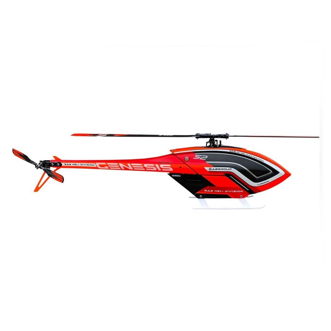 Helidirect SAB Genesis Sport (Mini Version) - Outdoor Remote Control Helicopter 380-420 Size Without Electronics, Electric RC Helicopter Unassembled Kit for Adults