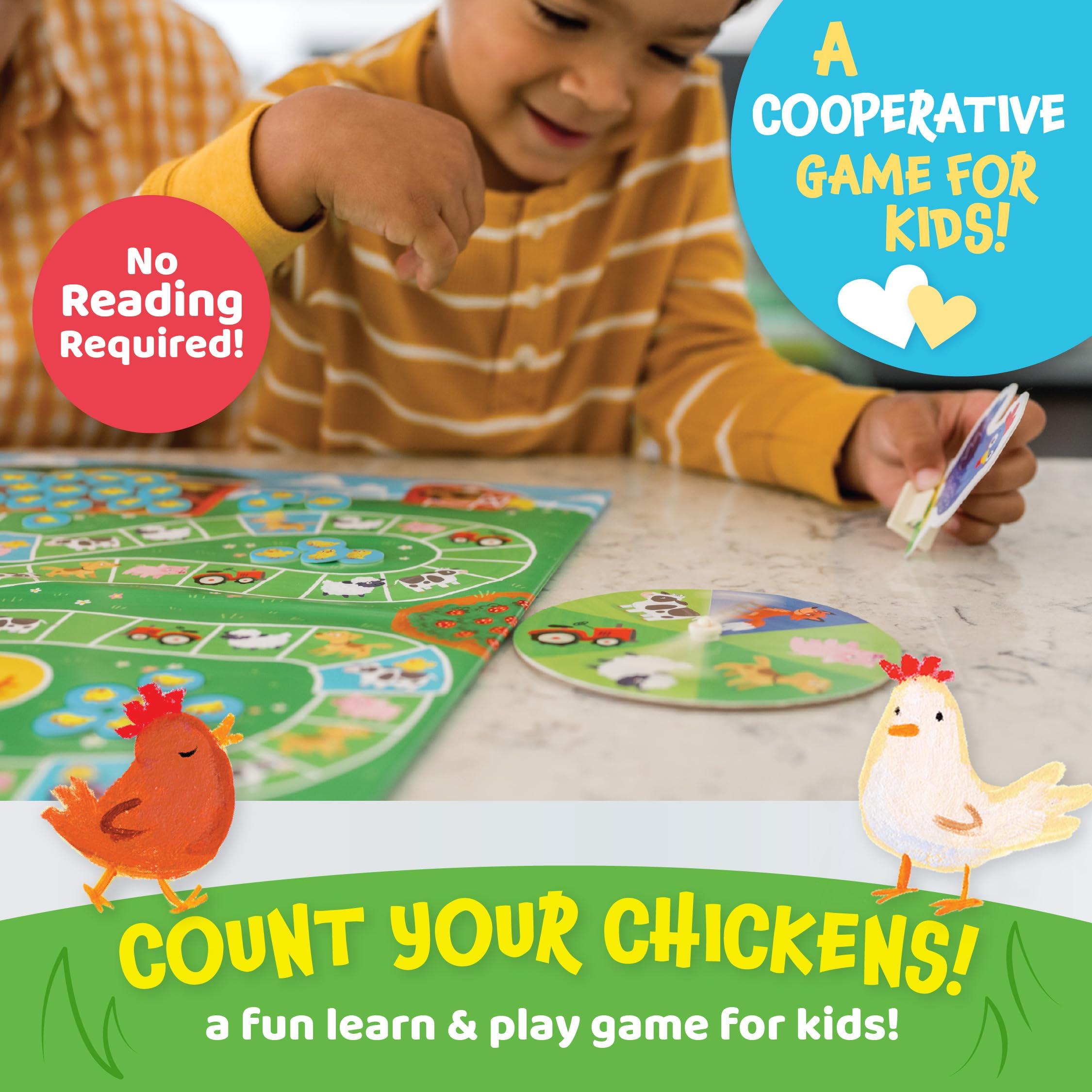 Peaceable Kingdom Peaceable Kingdom Count Your Chickens Award Winning Cooperative Counting Game for 2 to 4 Kids Ages 3+