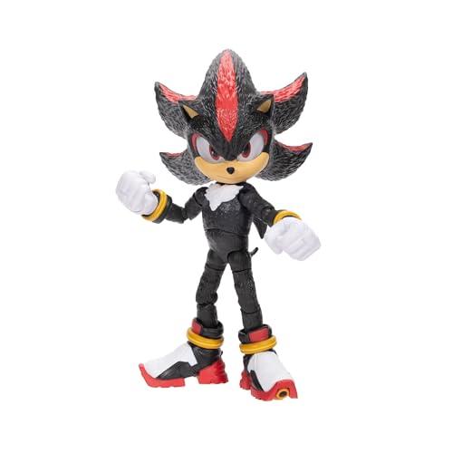 Sonic The Hedgehog Sonic The Hedgehog Sonic 3 Movie Action Figures 5-Inch Shadow Collector Toy Figure, Highly Articulated for Boys Girls - Officially Licensed 3 Movie Product