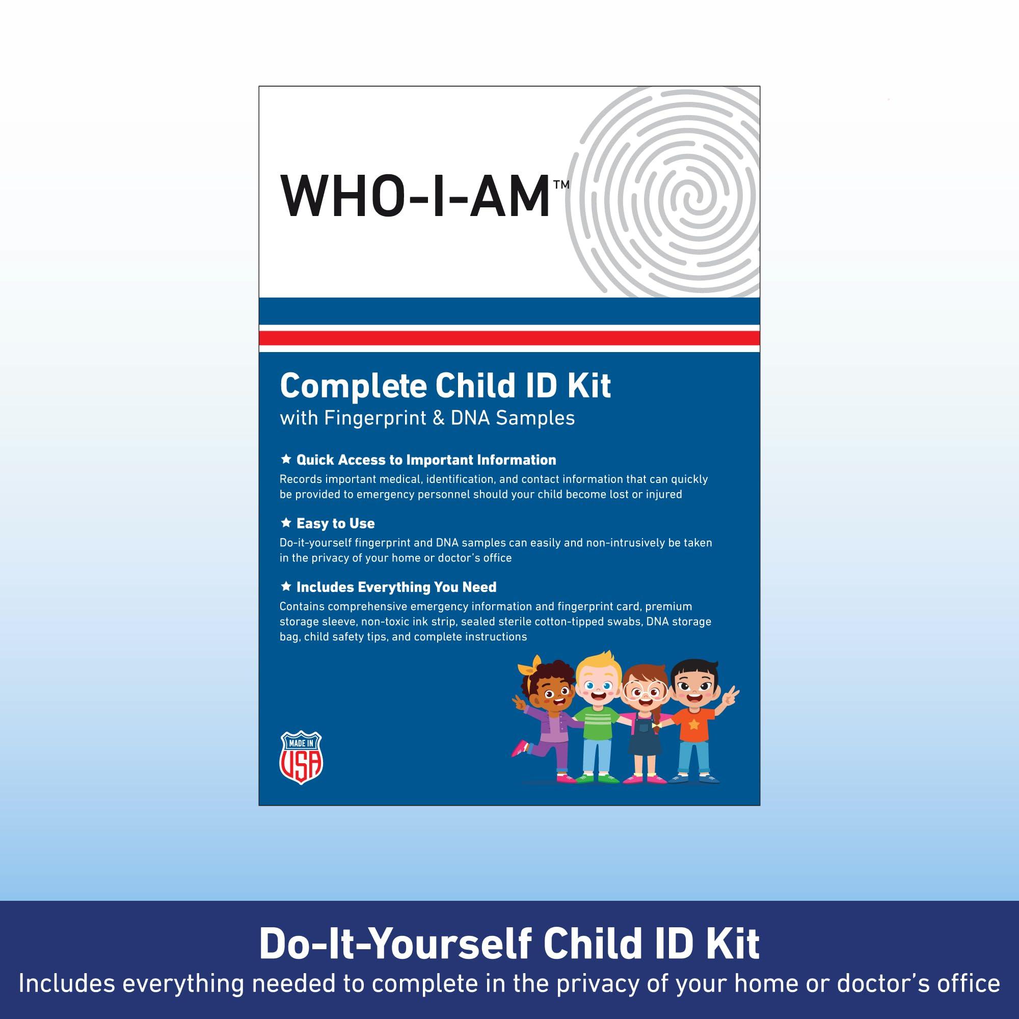KidStar Safety KidStar Safety Who-I-Am Child ID Kits with Fingerprint & DNA Samples (5 Pack)