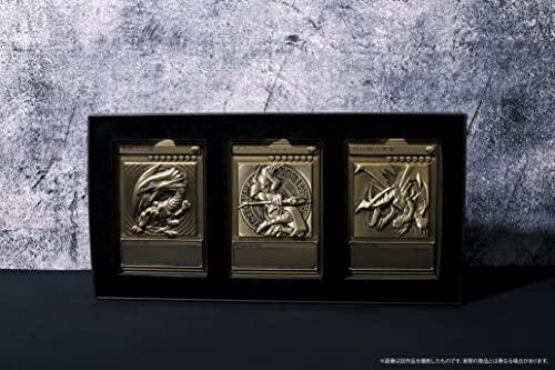 (Movic) Movic Yu-Gi-Oh! Duel Monsters Blue Eyes White Dragon, Black Magician, Red Eye Black Dragon Relief Set, Size Approx. 3.5 x 5.0 inches (89 x 127 mm), Zinc Alloy Material