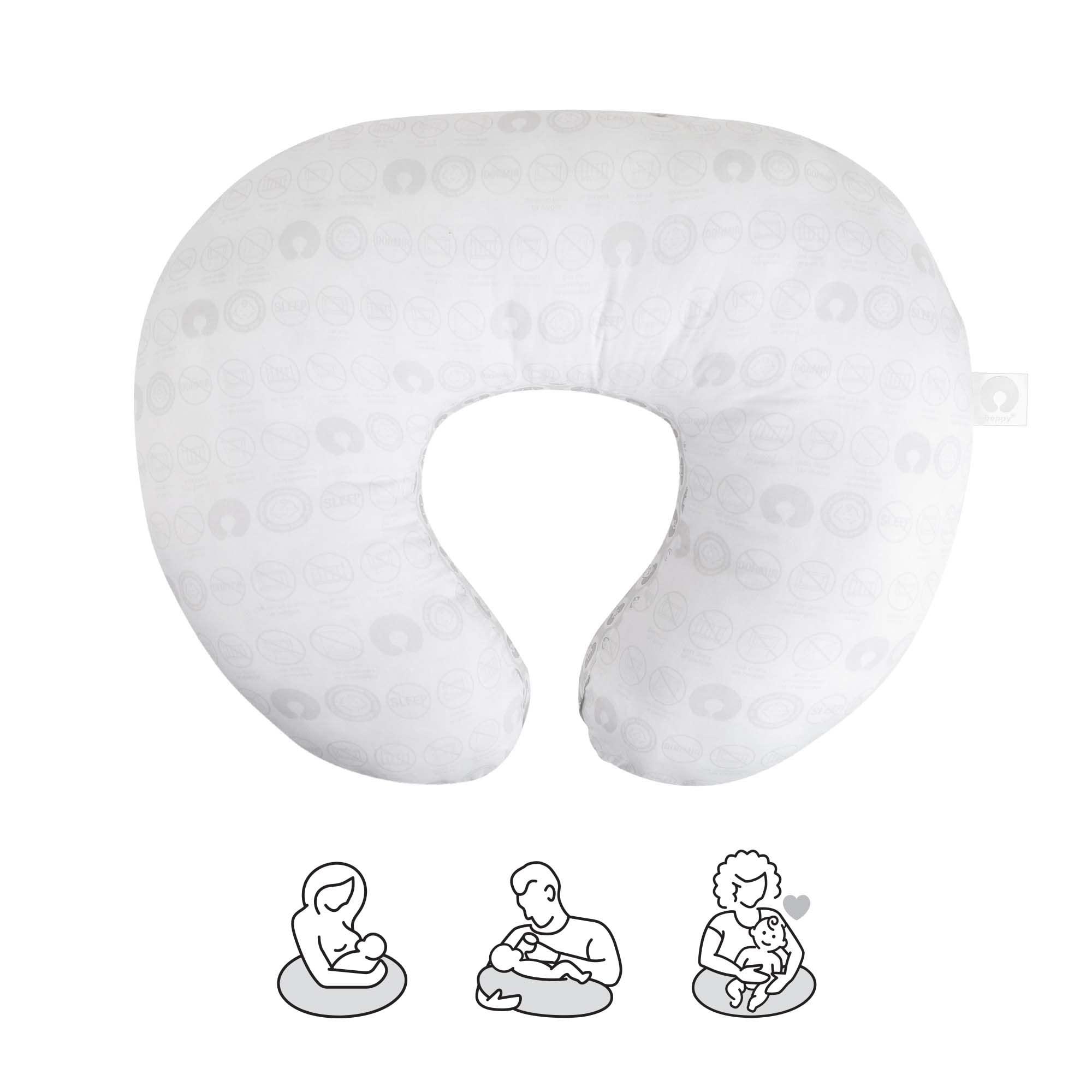 Boppy Boppy Original Nursing Pillow Liner, Bright White, Machine Washable and Wipeable, Extends Time Between Washes, Liner Only