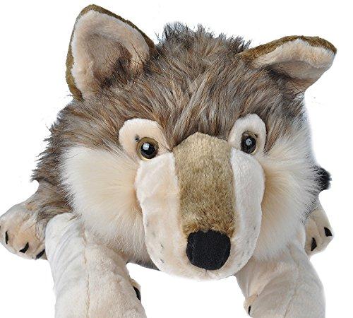 Big wolf stuffed clearance animal