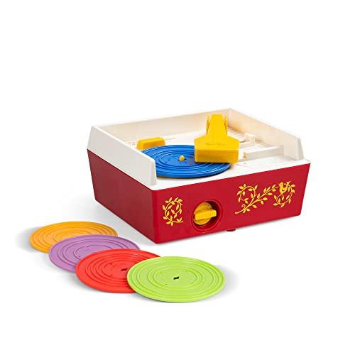 Basic Fun Fisher Price Classics - Record Player - Retro, Tactile Interactive Retro Toy for Kids, Girls, Boys, Toddlers, Baby, Preeschooler, Unisex 18 Months +