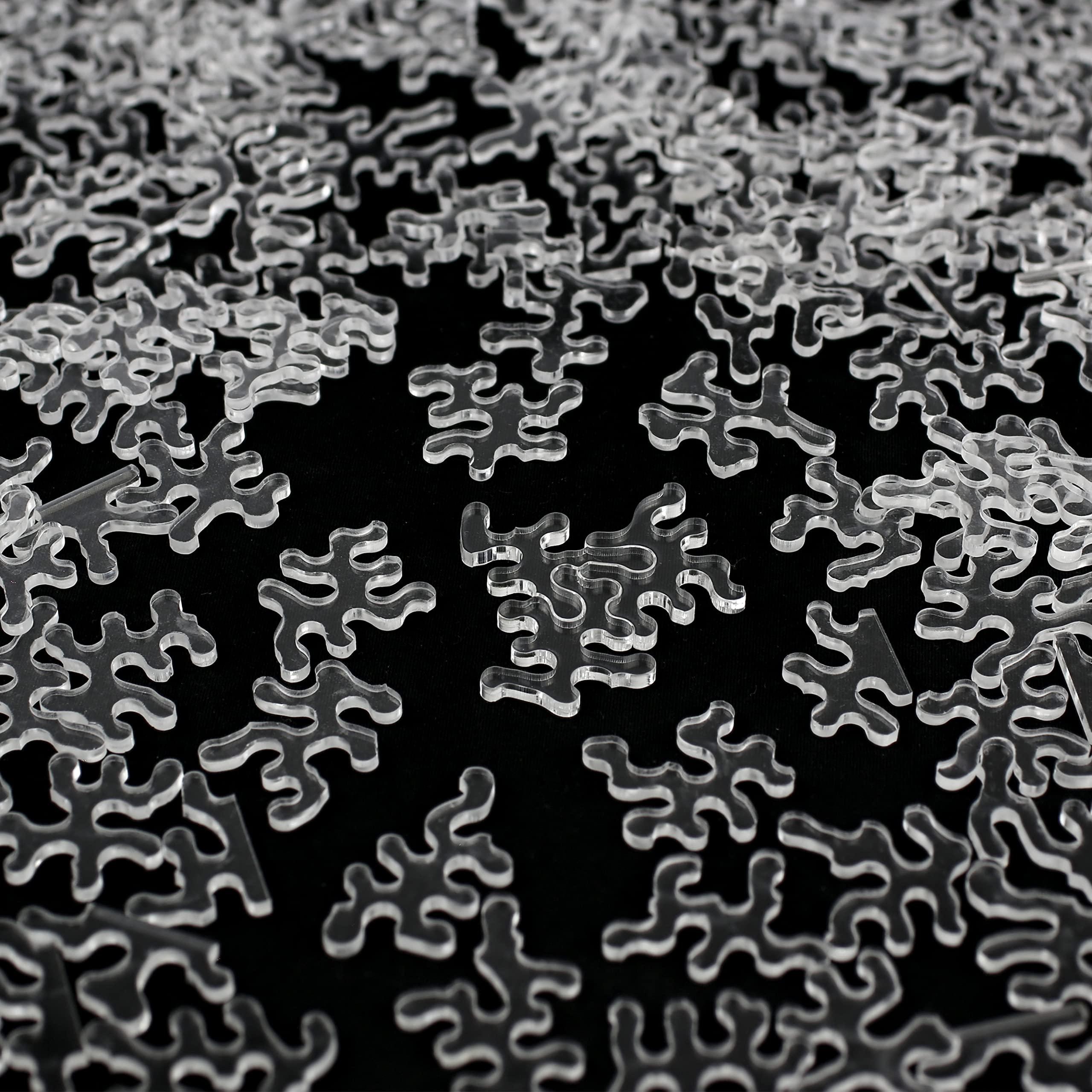 GEMTURT PUZZLE Impossible Fresh Air - Unique Jigsaw Puzzle - Blue Transparent Acrylic 240 Pieces Non-Repeat Shape - Difficult Puzzle for Adults - Clear Hard Interest Puzzle by GEMTURT (Fresh Air 240 Pieces)