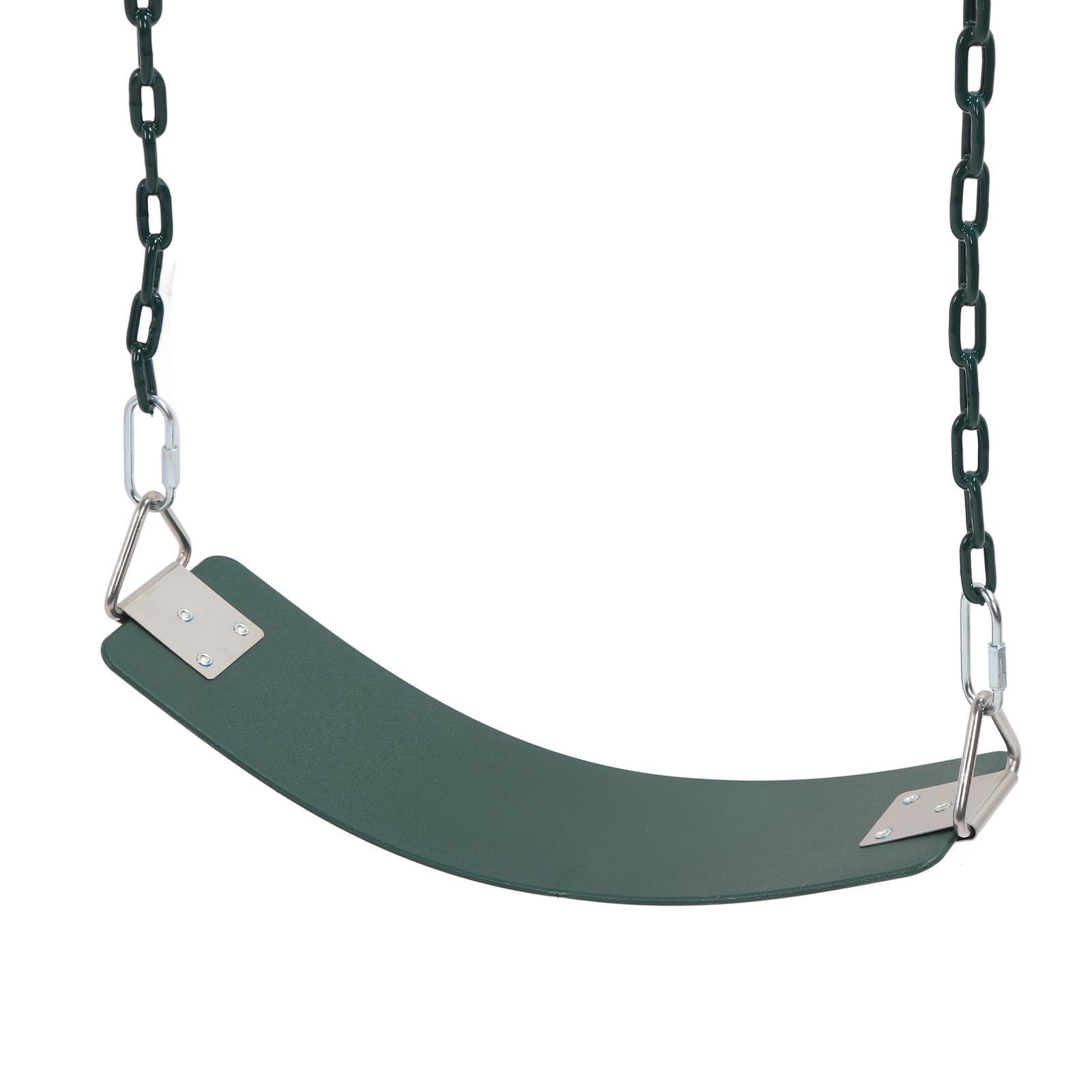 Leapiture Heavy Duty Swing Soft Board Swing Commercial Swing Set Industrial Swing Set Accessories Replacement for Kids Outdoors Playground Green Support 440.9lb