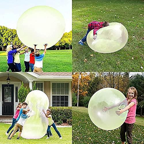OPENDGO 47\'\' Giant Bubble Ball for Kids Adults Inflatable Fun Ball Water Injection Bubble Ball Balloons Beach Garden Ball Soft Rubber Ball for Outdoor Indoor Party