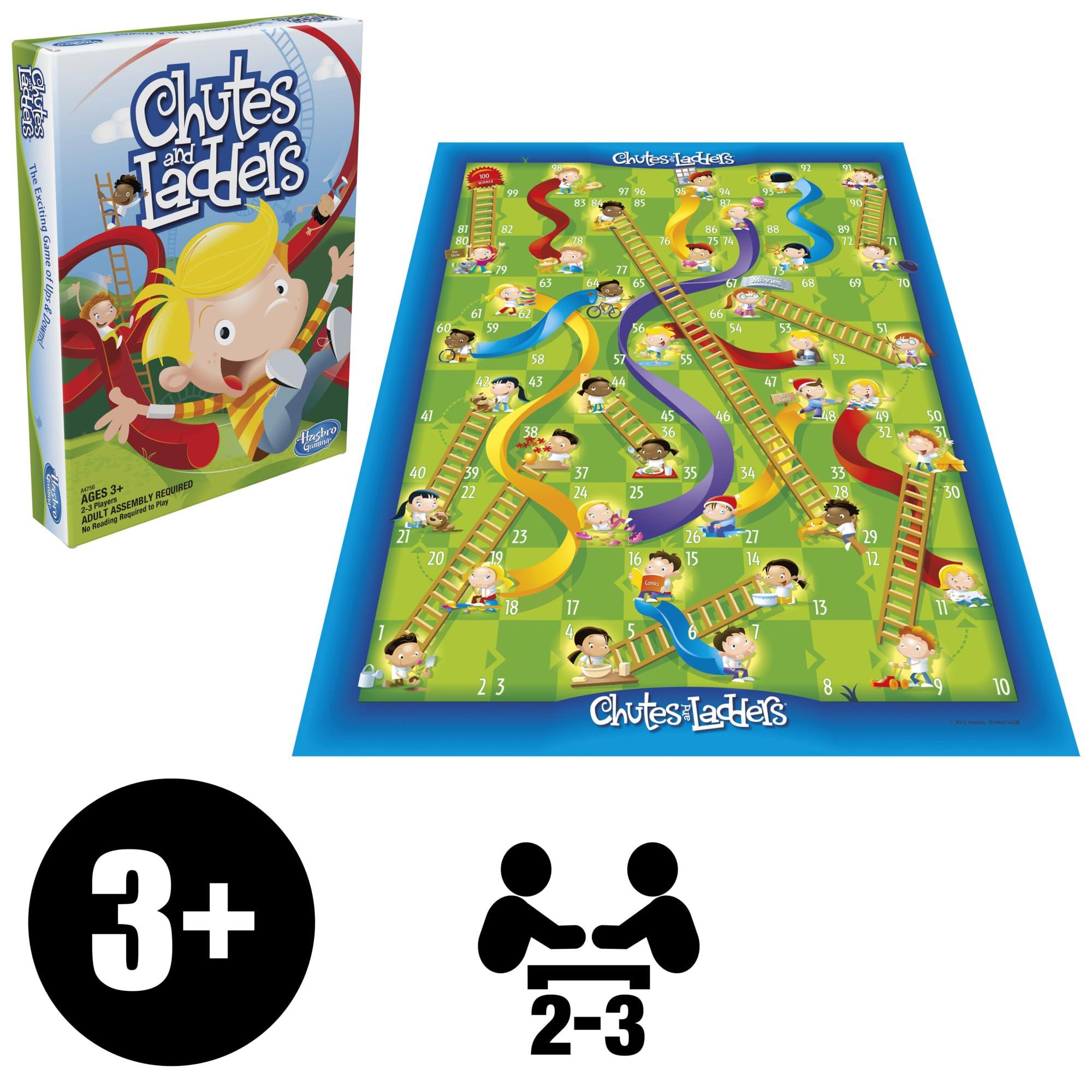 Hasbro Gaming Chutes and Ladders Board Game