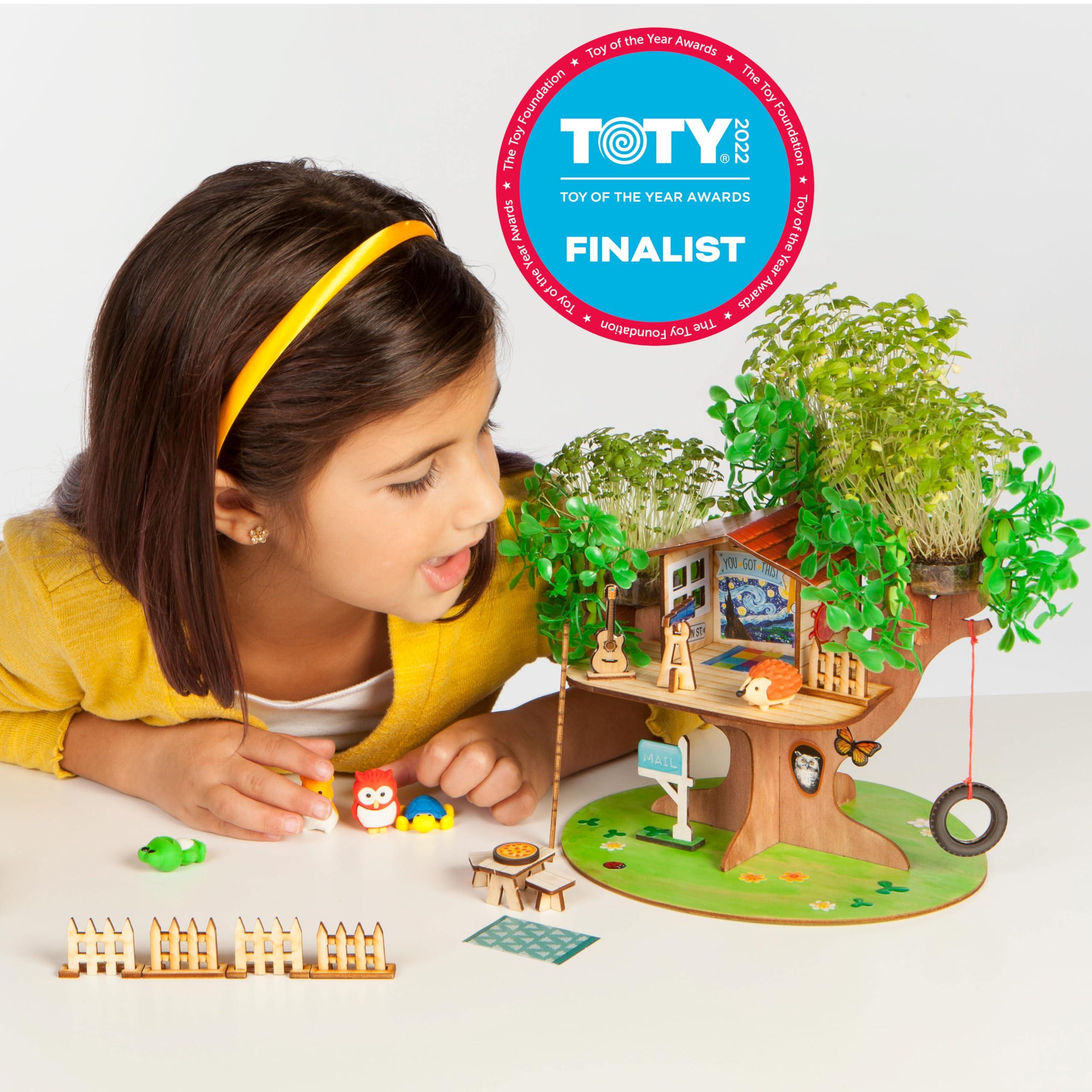 Creativity for Kids Creativity for Kids Build and Grow Tree House Craft Kit - Treehouse Playset Toy for Boys and Girls, Classic Toys for Kids